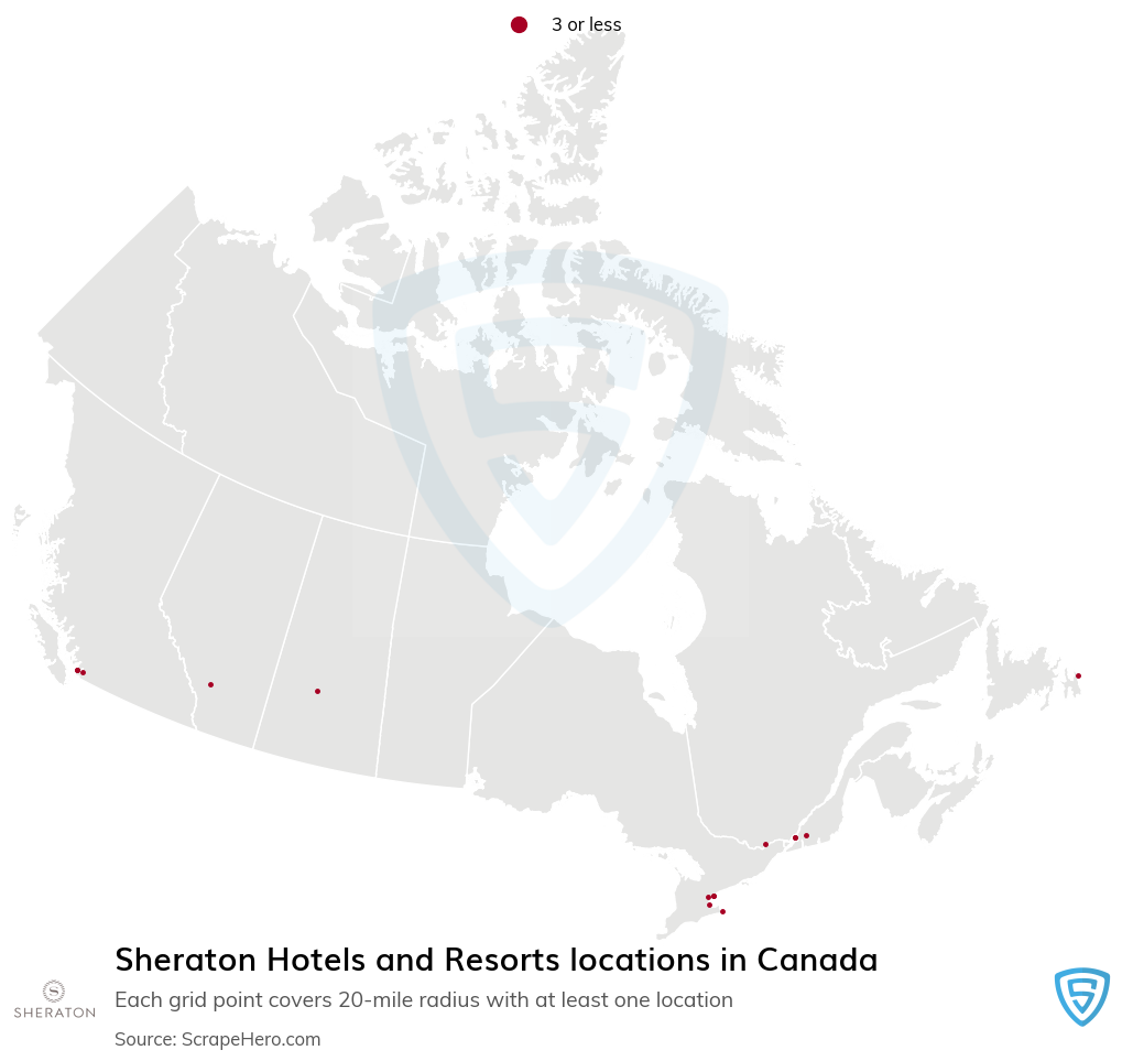 Sheraton Hotels and Resorts locations