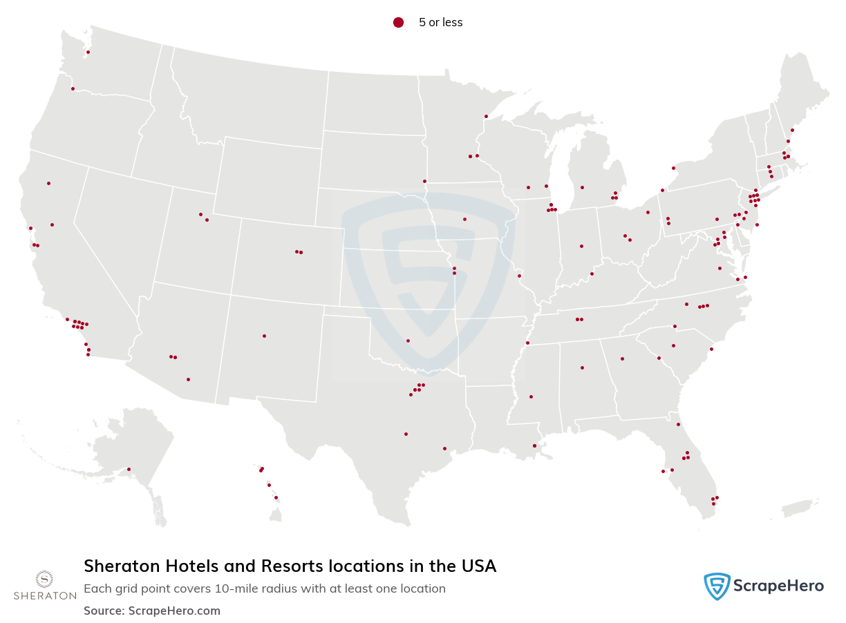 Sheraton Hotels and Resorts locations