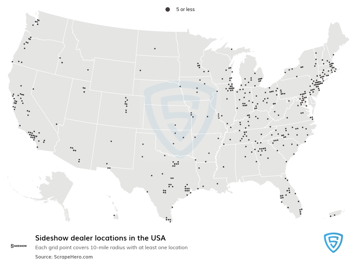 Sideshow dealer locations