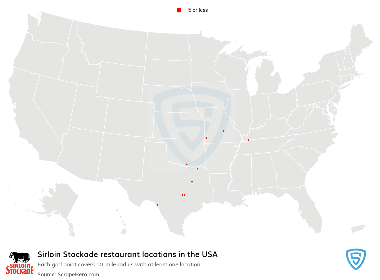 Sirloin Stockade restaurant locations