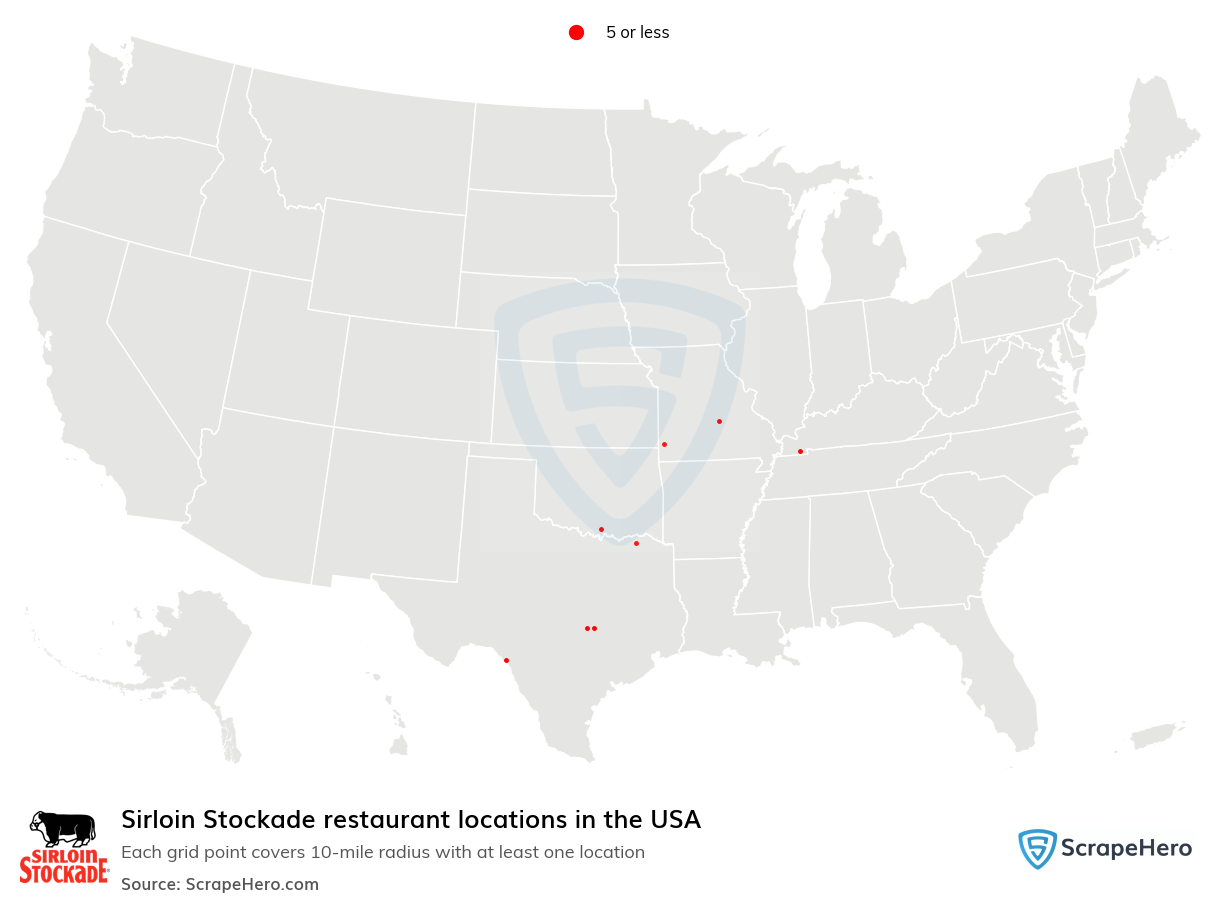 Sirloin Stockade restaurant locations