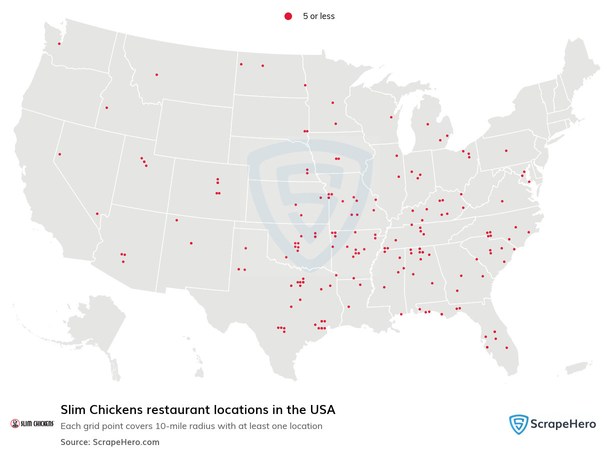 Slim Chickens restaurant locations