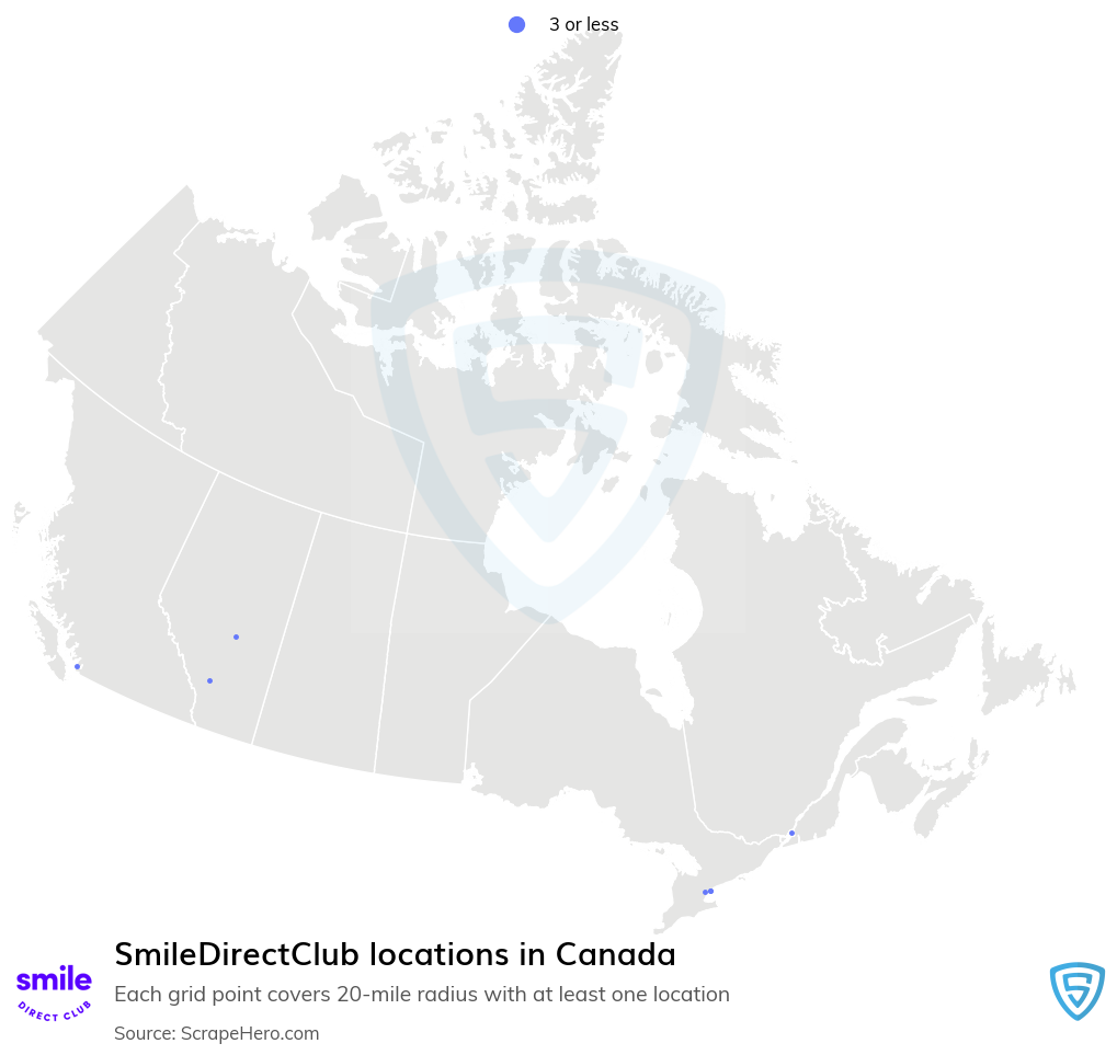 SmileDirectClub clinic locations