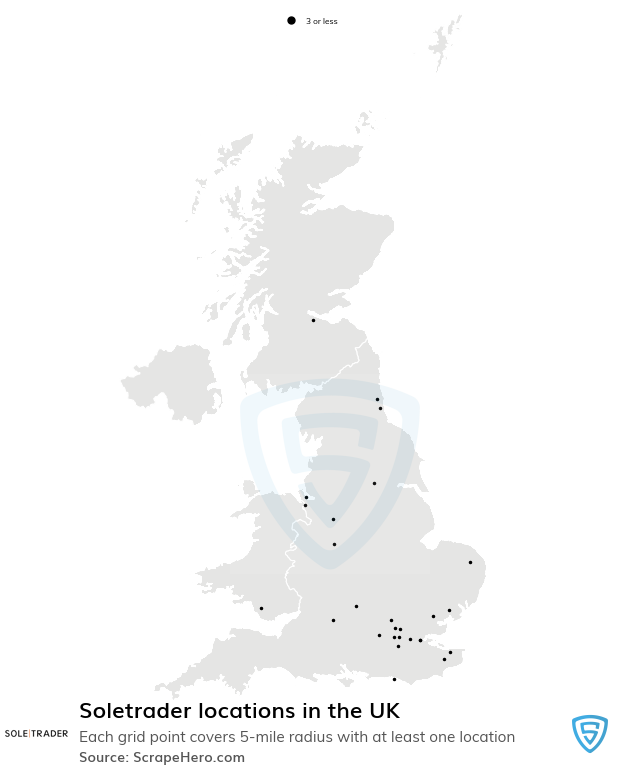 Soletrader store locations