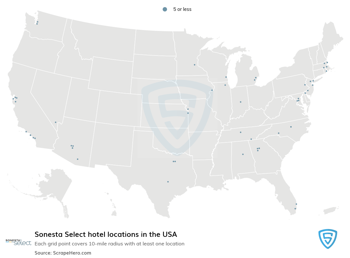 Sonesta Select hotels locations