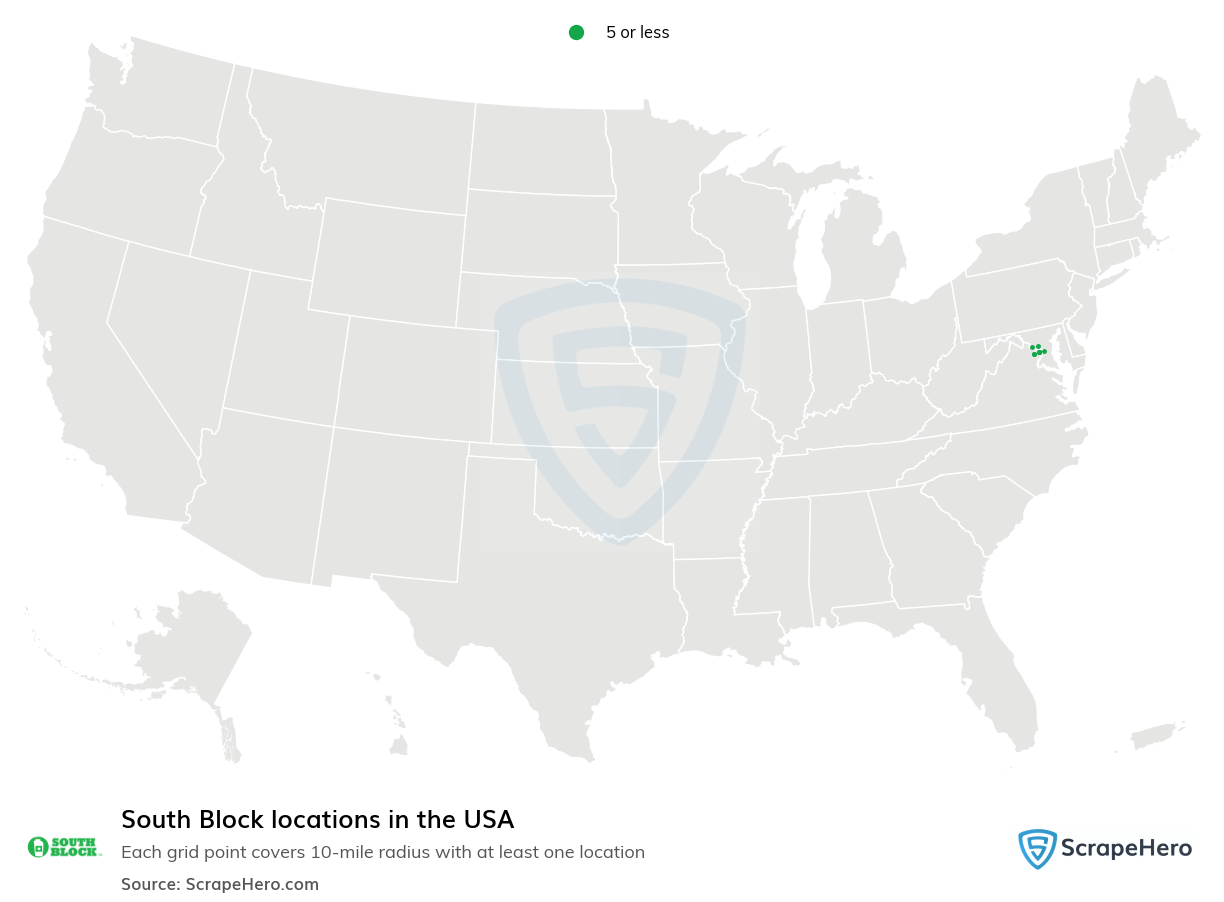 South Block locations