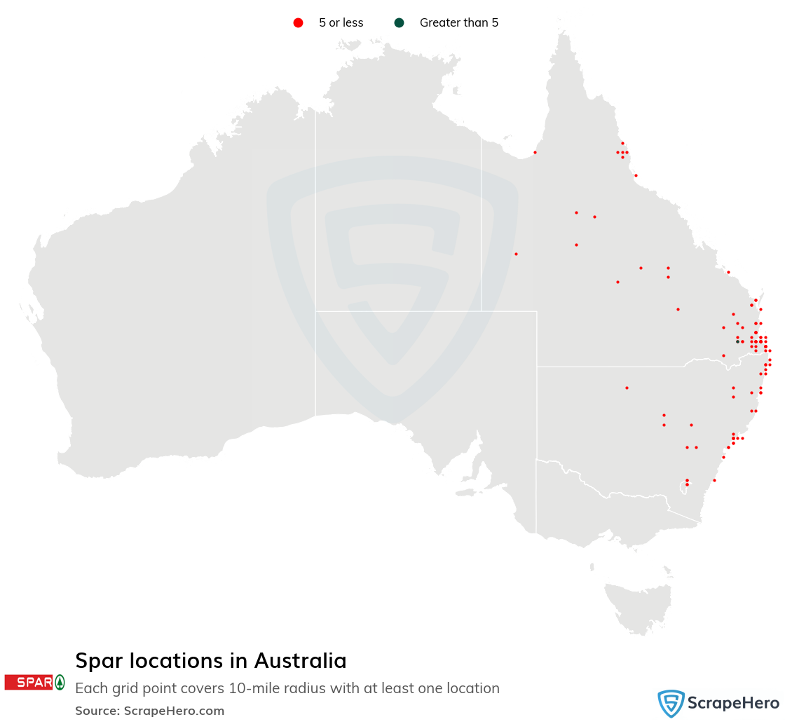 Map of  locations in Australia in 2025