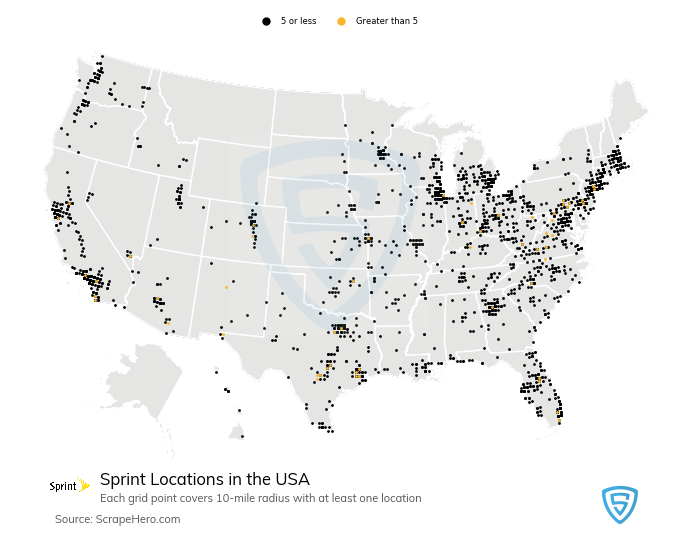 Sprint locations