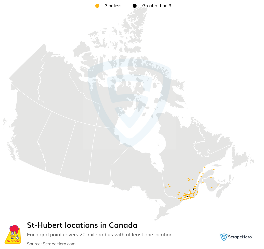 St-Hubert restaurant locations