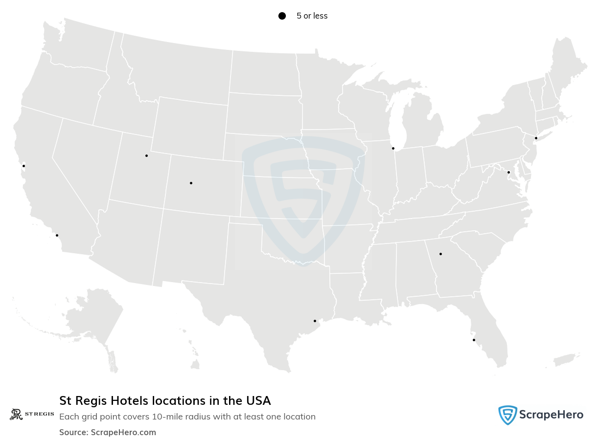 St Regis Hotels locations