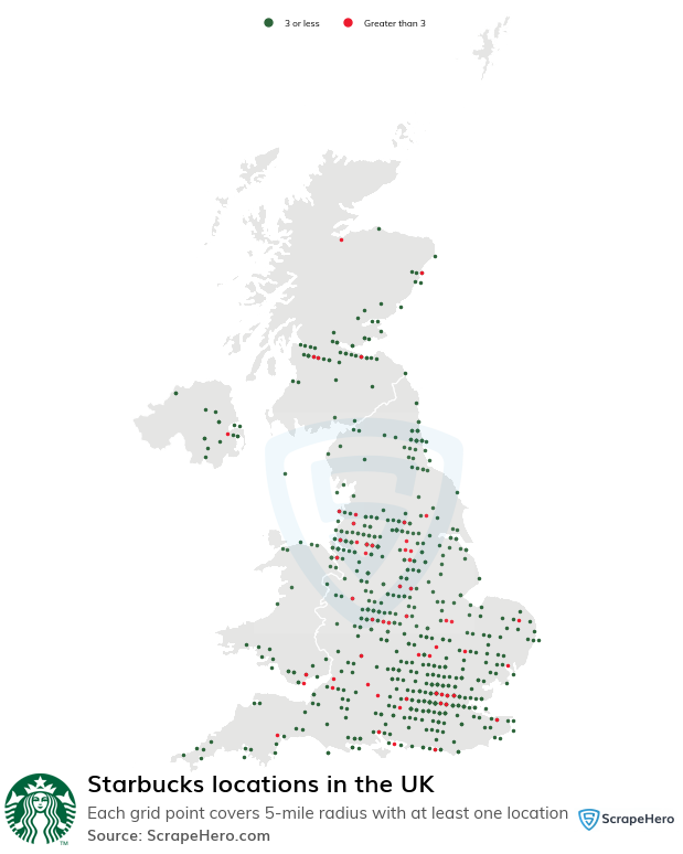 Map of  locations in the United Kingdom in 2025