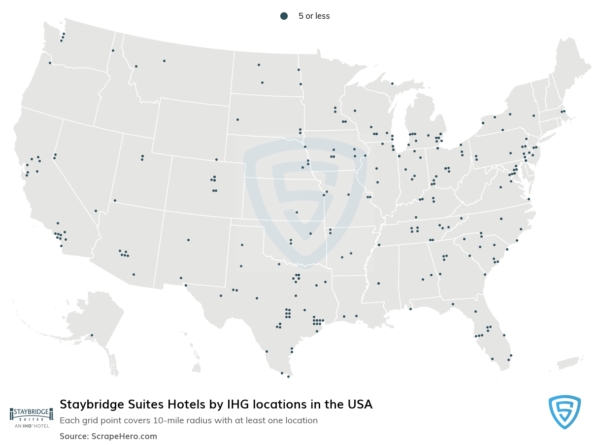 Staybridge Suites Hotels by IHG locations