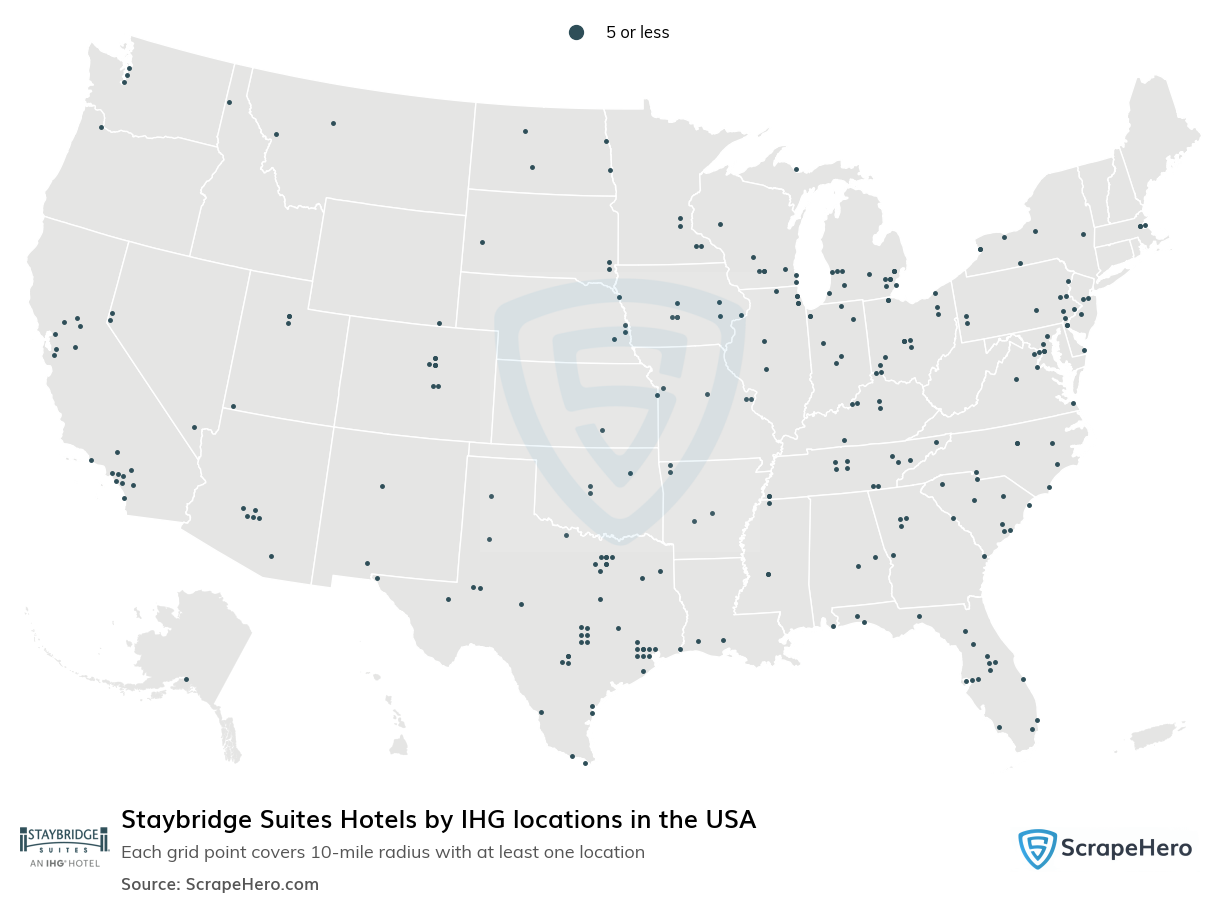 Staybridge Suites Hotels by IHG locations