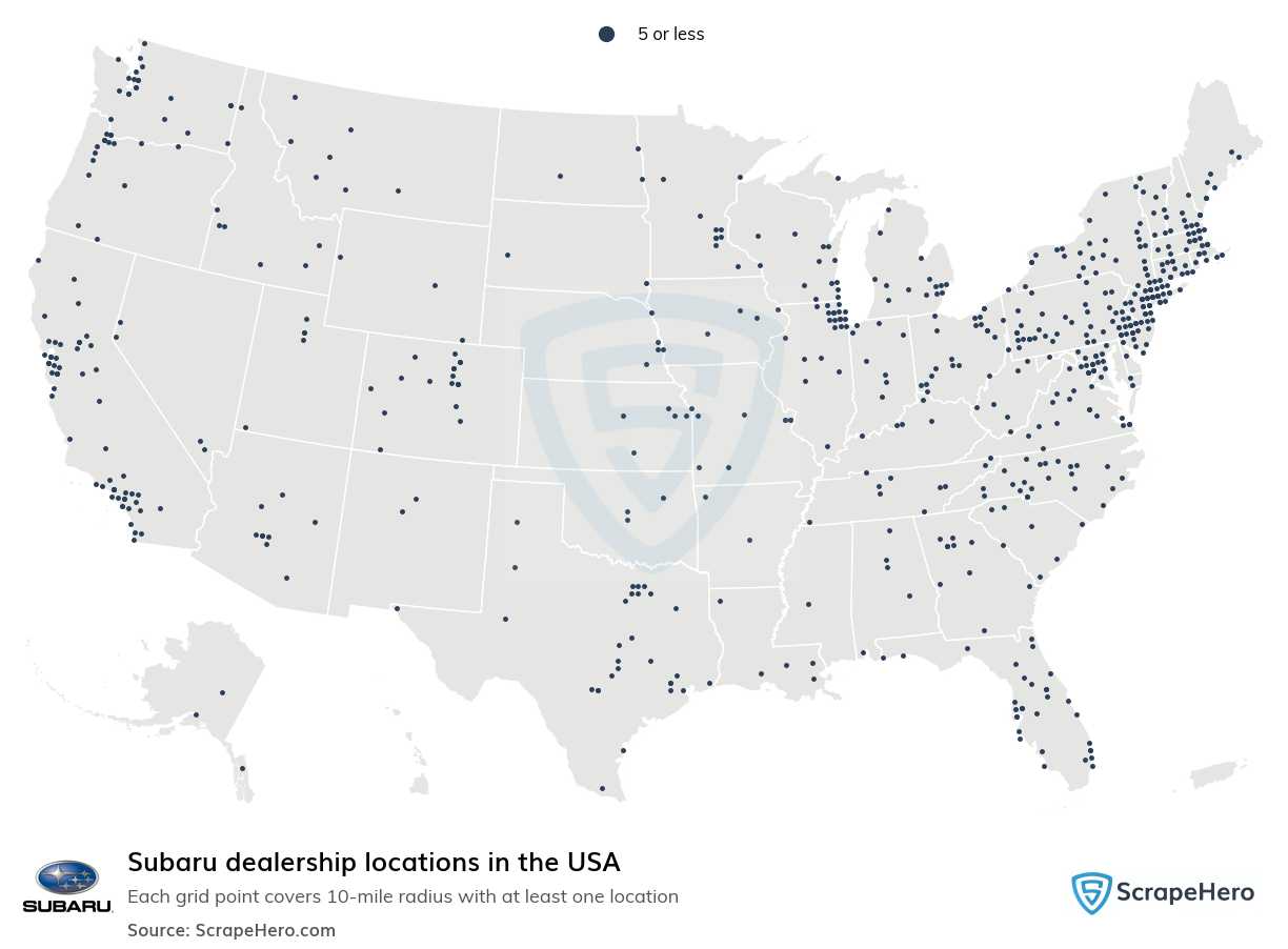 Subaru dealership locations