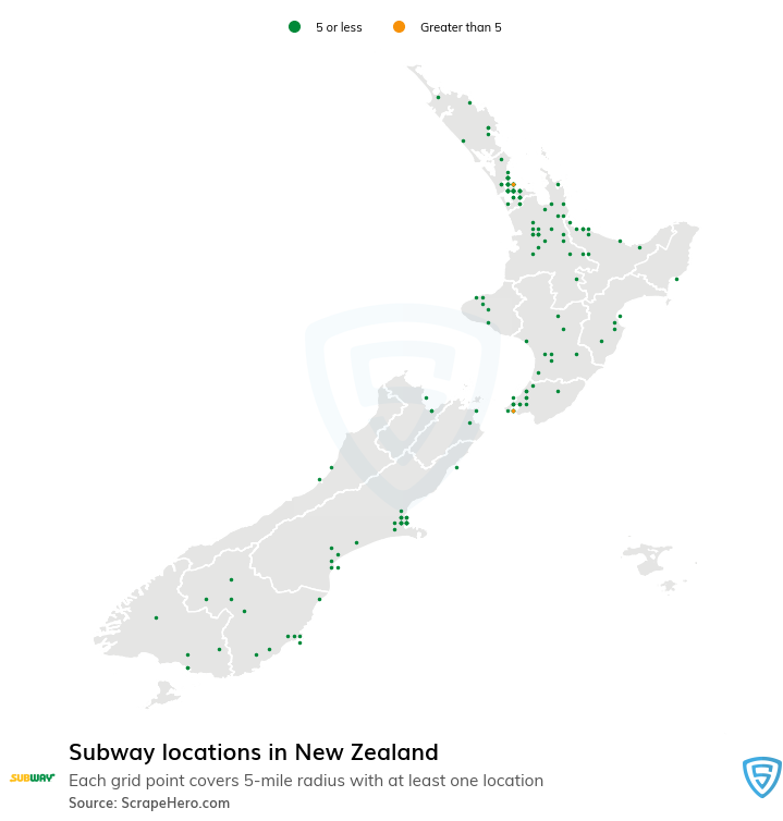 Subway store locations