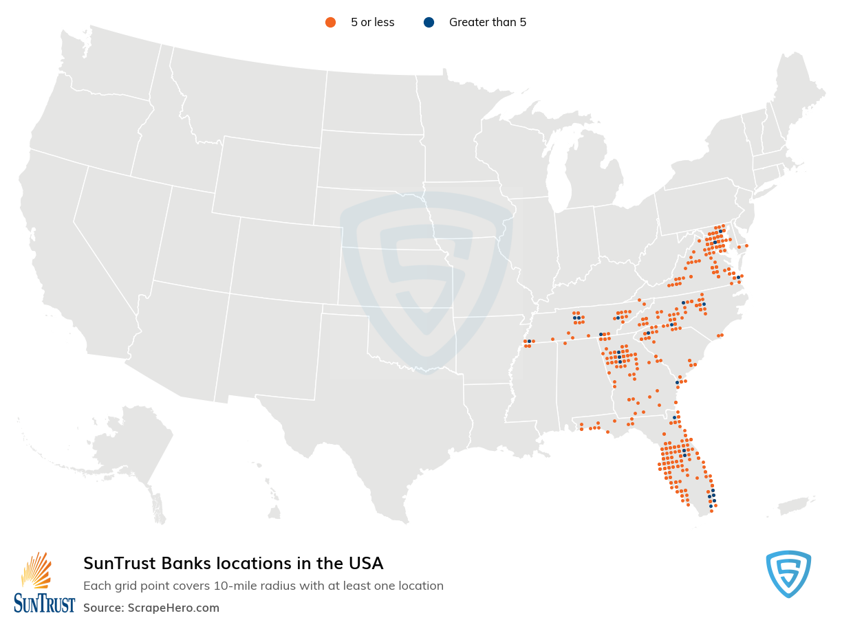 SunTrust Banks locations