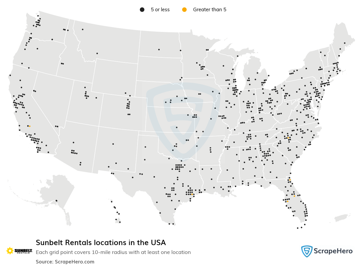 Sunbelt Rentals locations