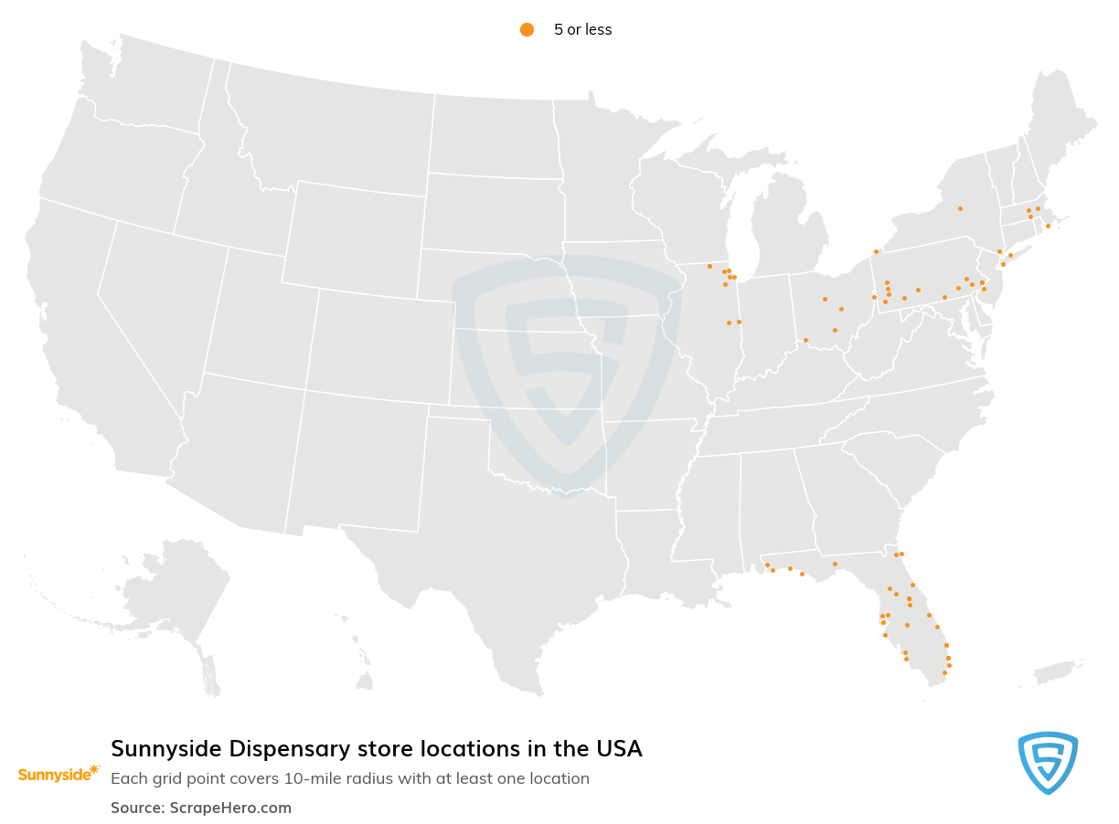 Sunnyside Dispensary store locations