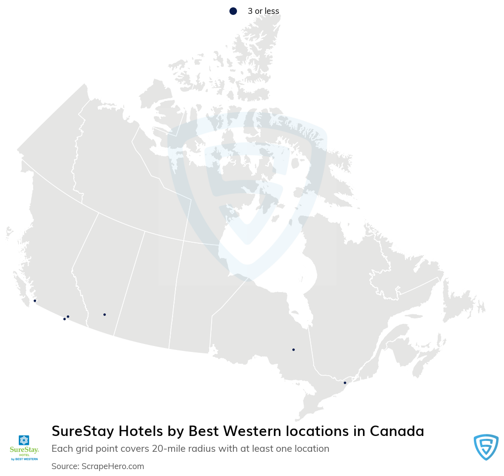 SureStay Hotels by Best Western locations