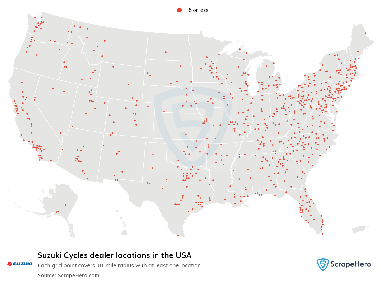 Suzuki Cycles dealer locations