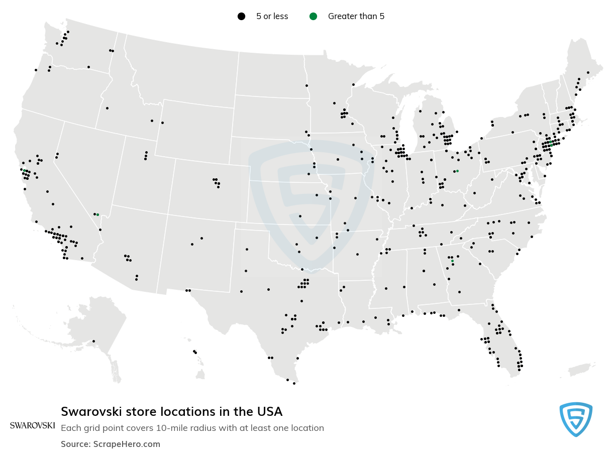 Swarovski store locations