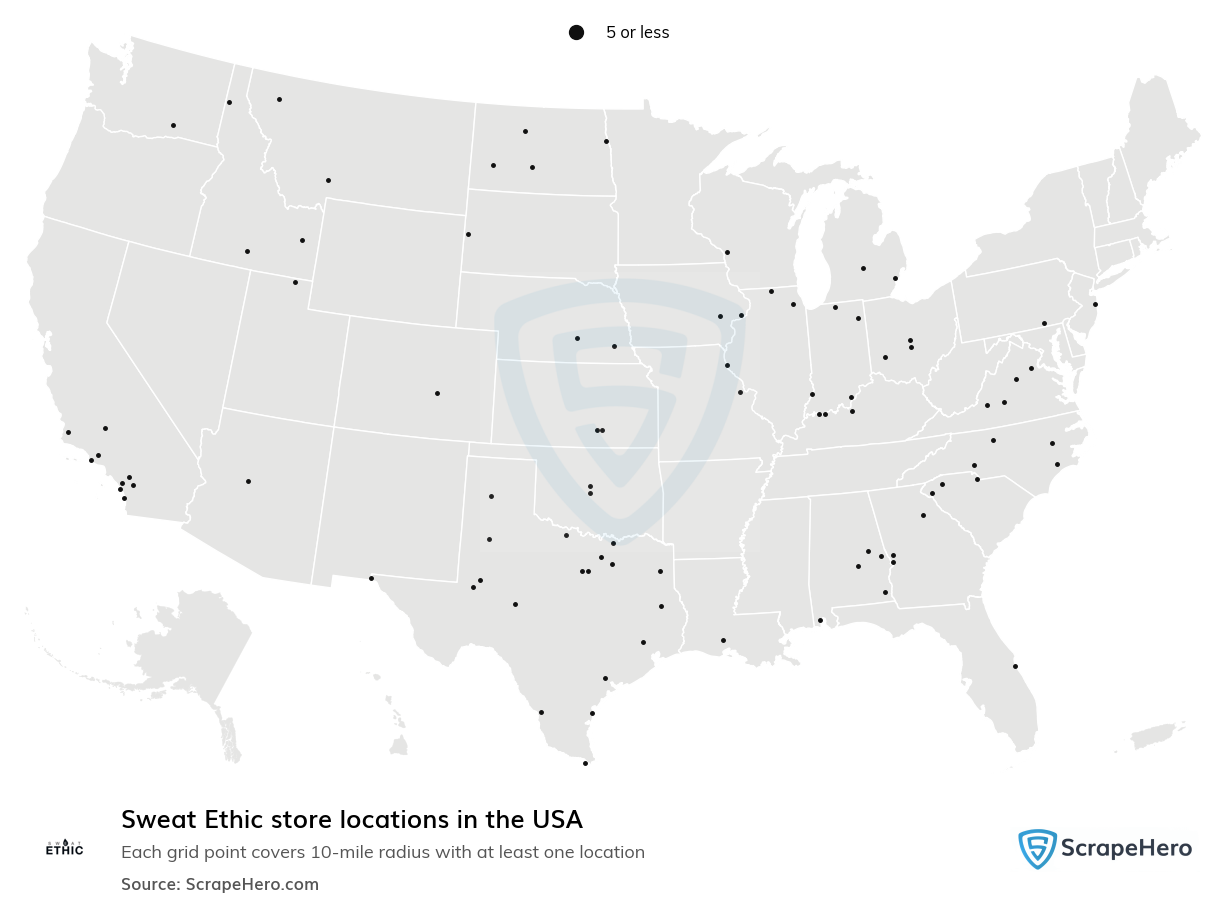 Sweat Ethic store locations