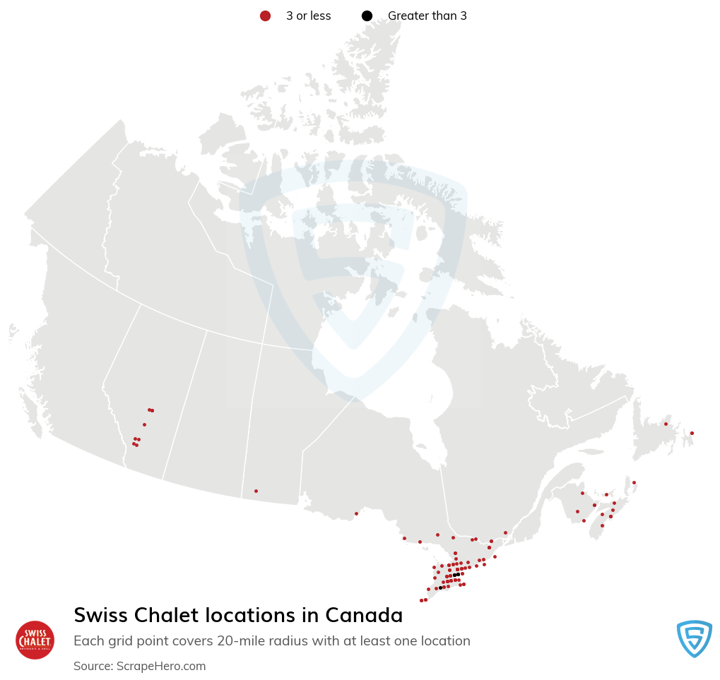 Swiss Chalet store locations