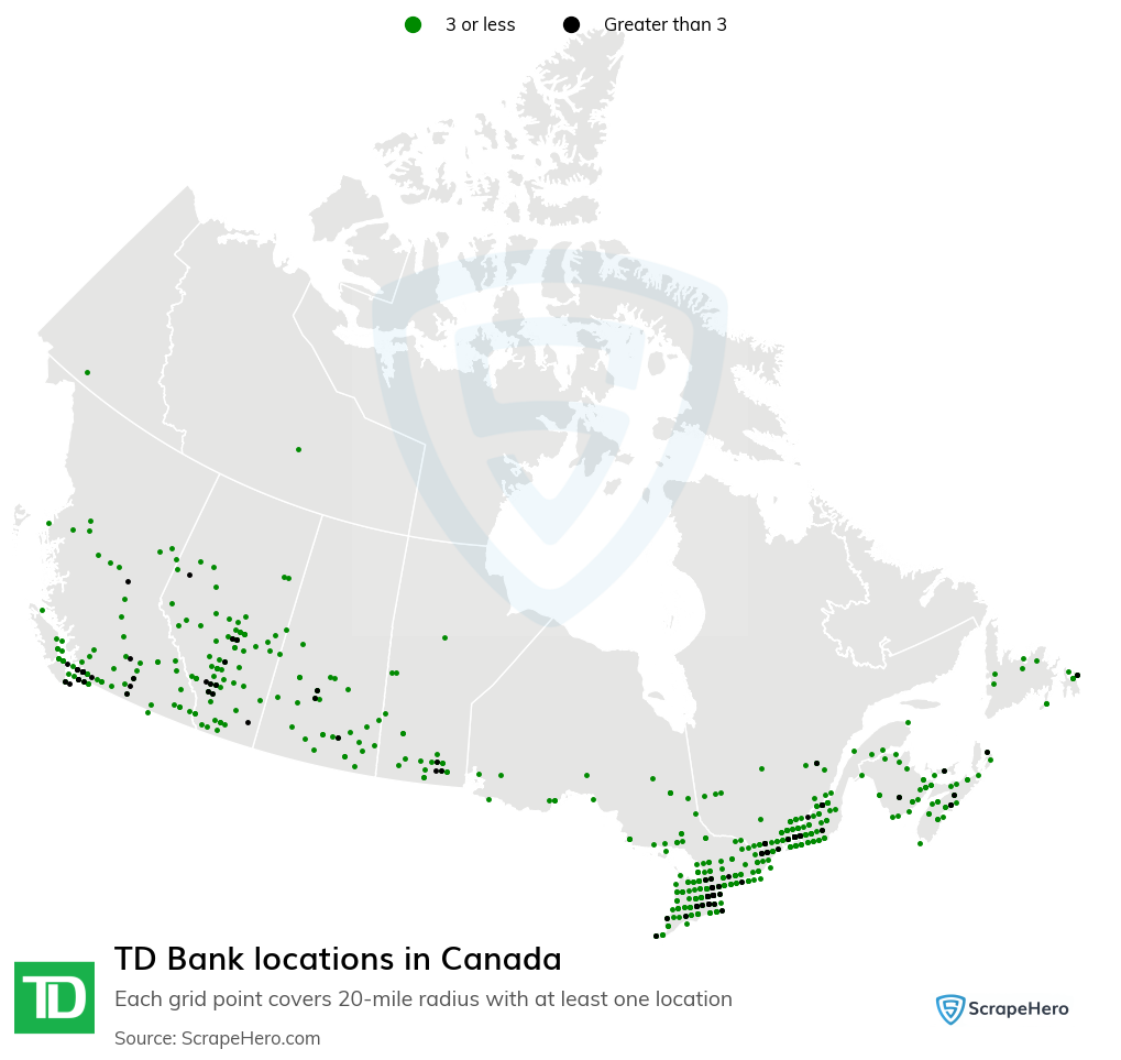 TD Bank locations