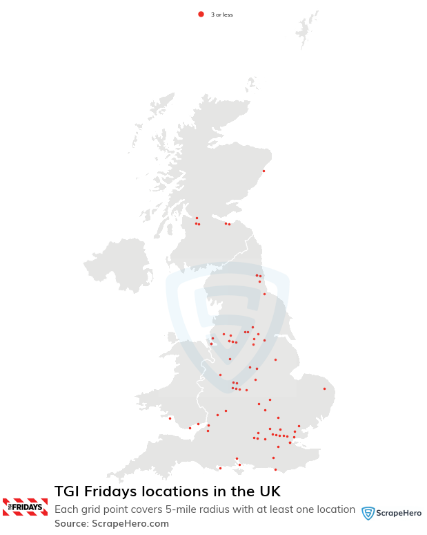 TGI Fridays restaurant locations