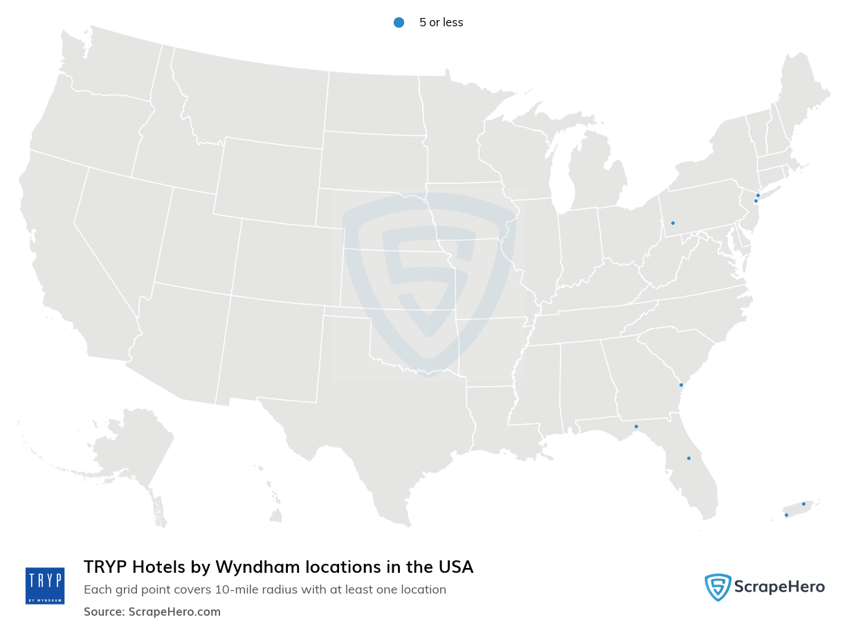 TRYP Hotels by Wyndham locations