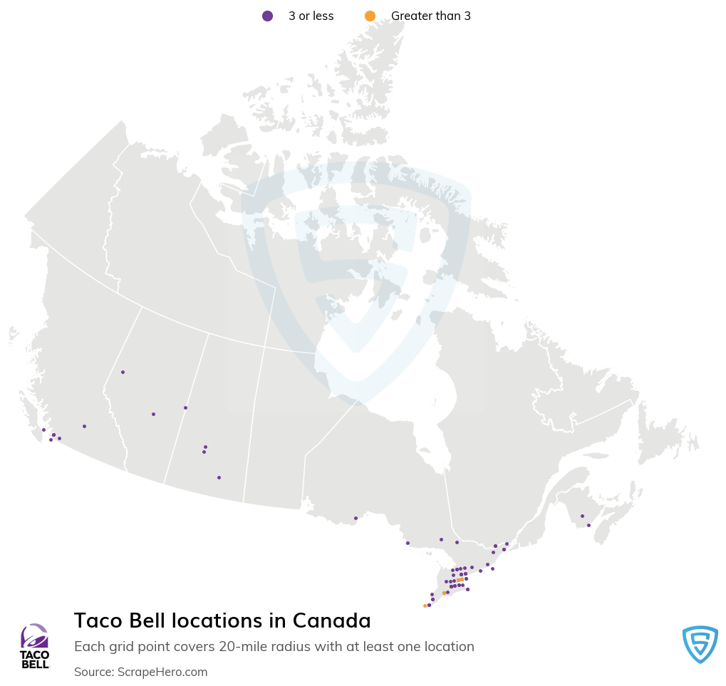 Taco Bell restaurant locations