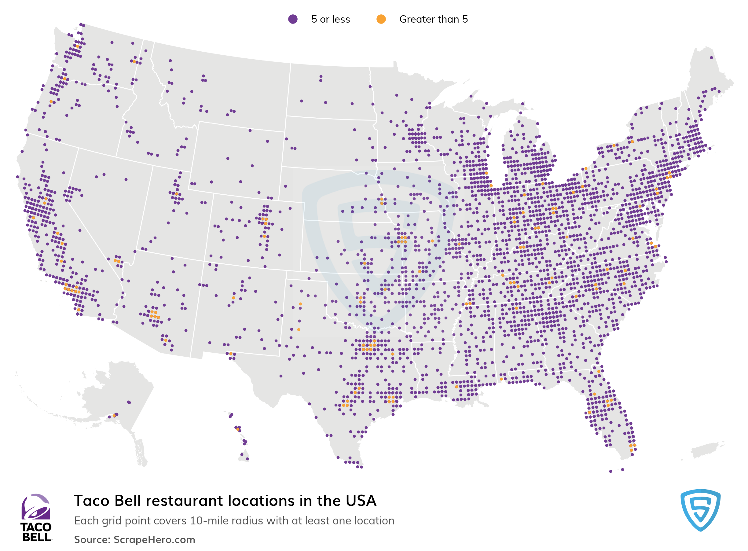 Taco Bell Store Locations in USA
