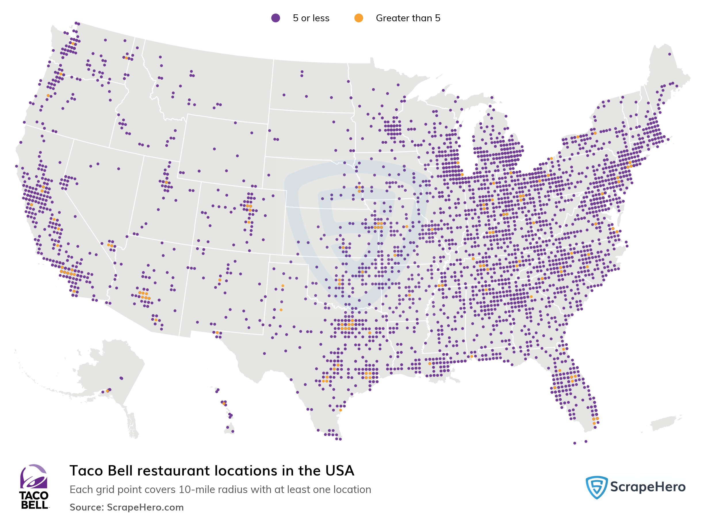 Taco Bell Store Locations in USA