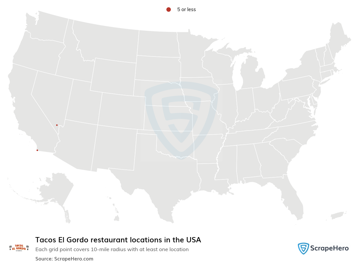 Tacos El Gordo restaurant locations