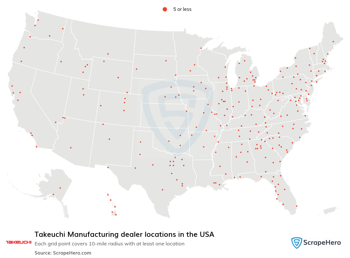 Takeuchi Manufacturing dealer locations