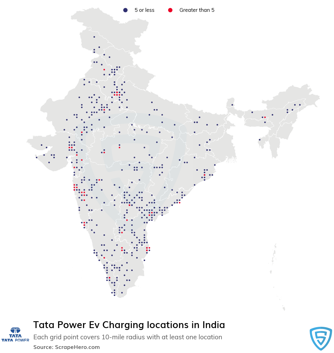 Tata Power Ev Charging locations