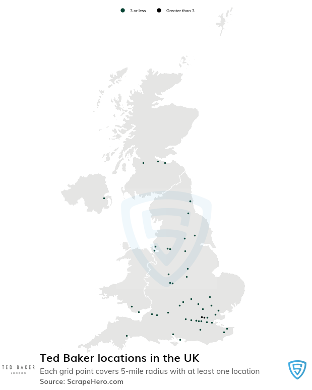 Ted Baker store locations