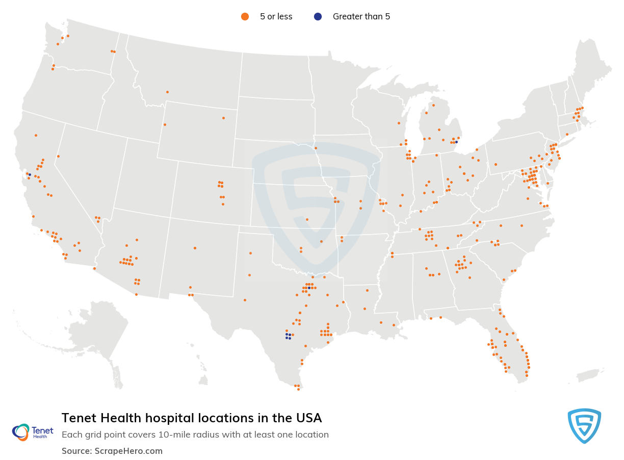 Tenet Health hospital locations