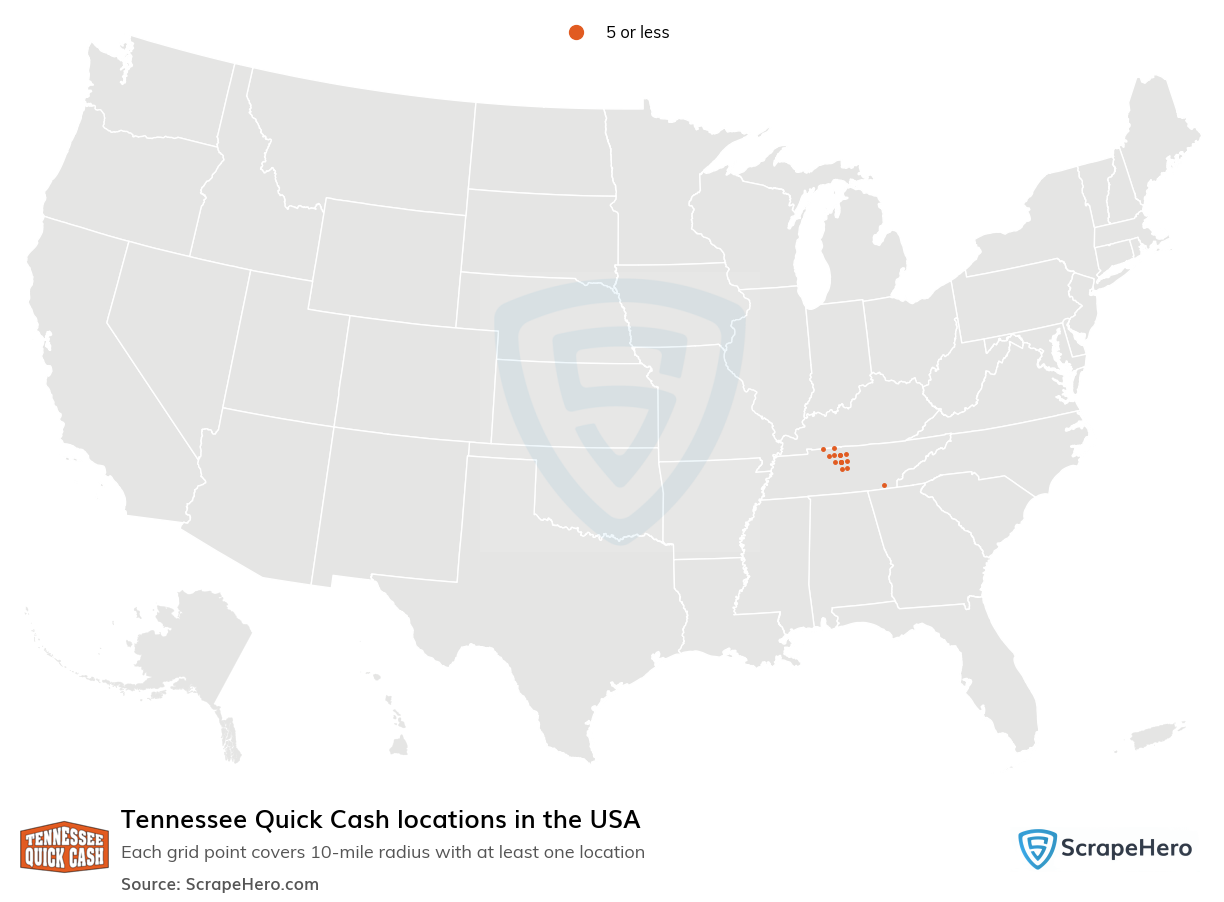 Tennessee Quick Cash locations