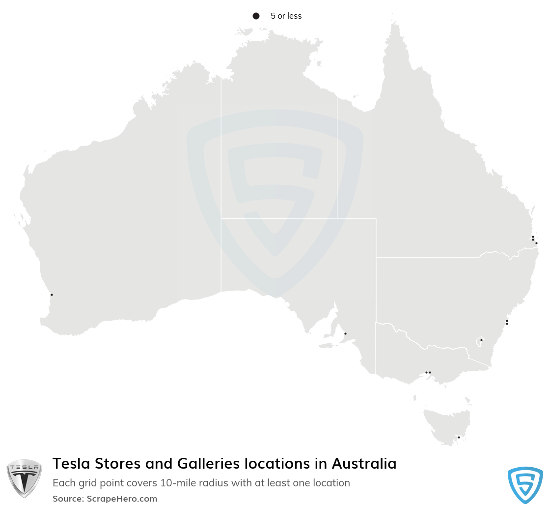 Tesla Stores and Galleries locations