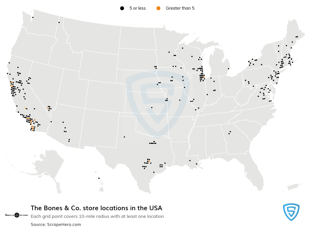 The Bones & Co. store locations