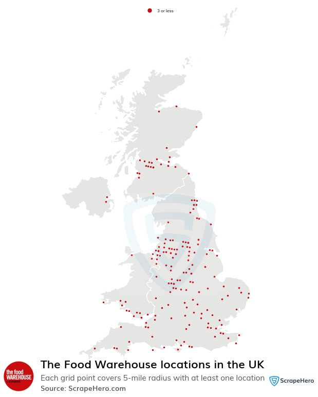 The Food Warehouse store locations