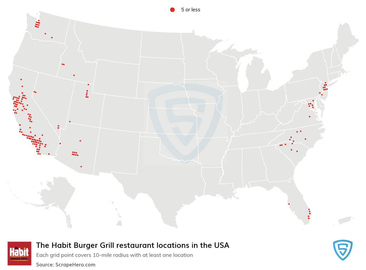 The Habit Burger Grill restaurant locations