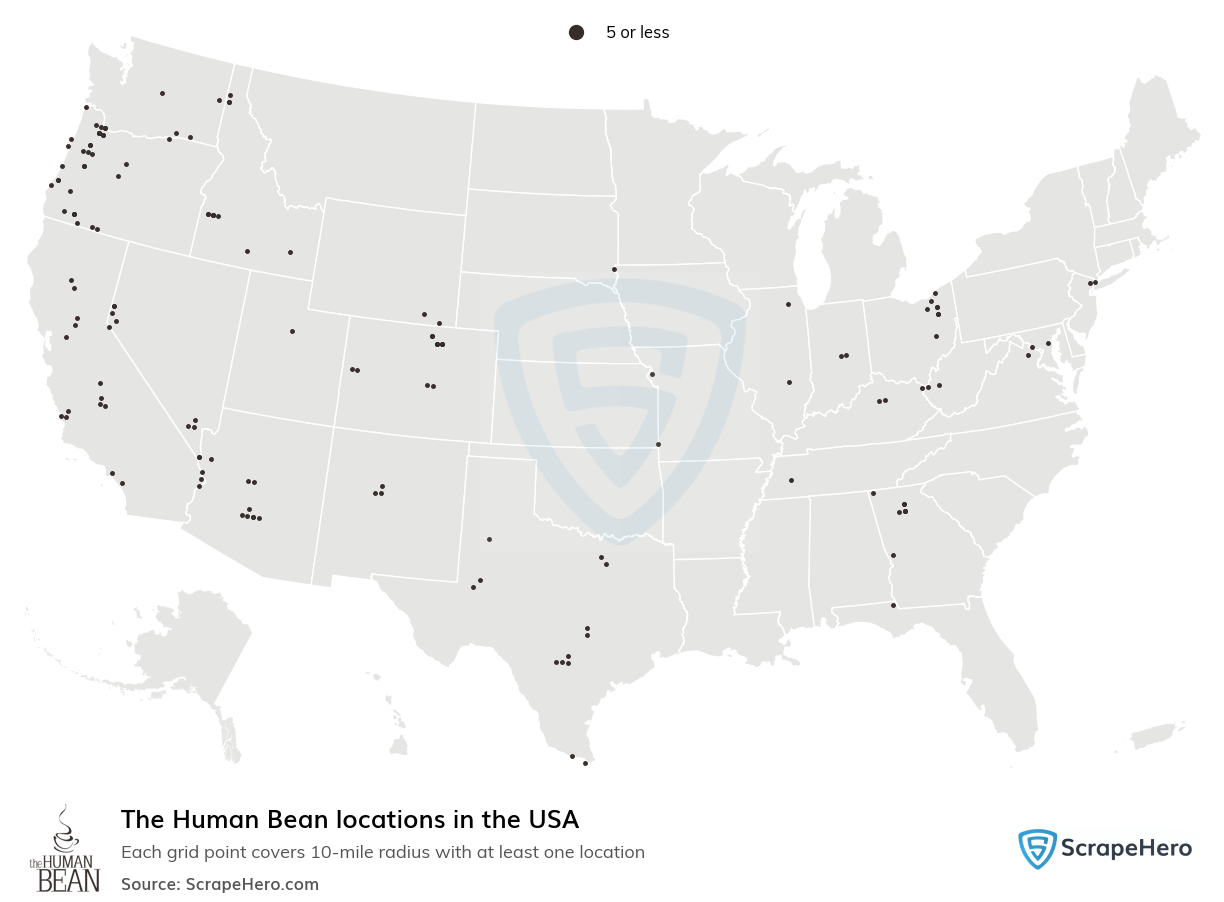 The Human Bean locations