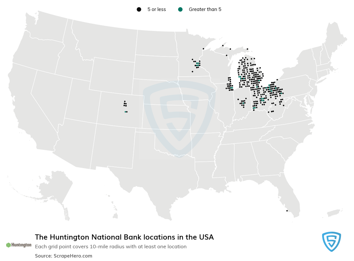 The Huntington National Bank locations