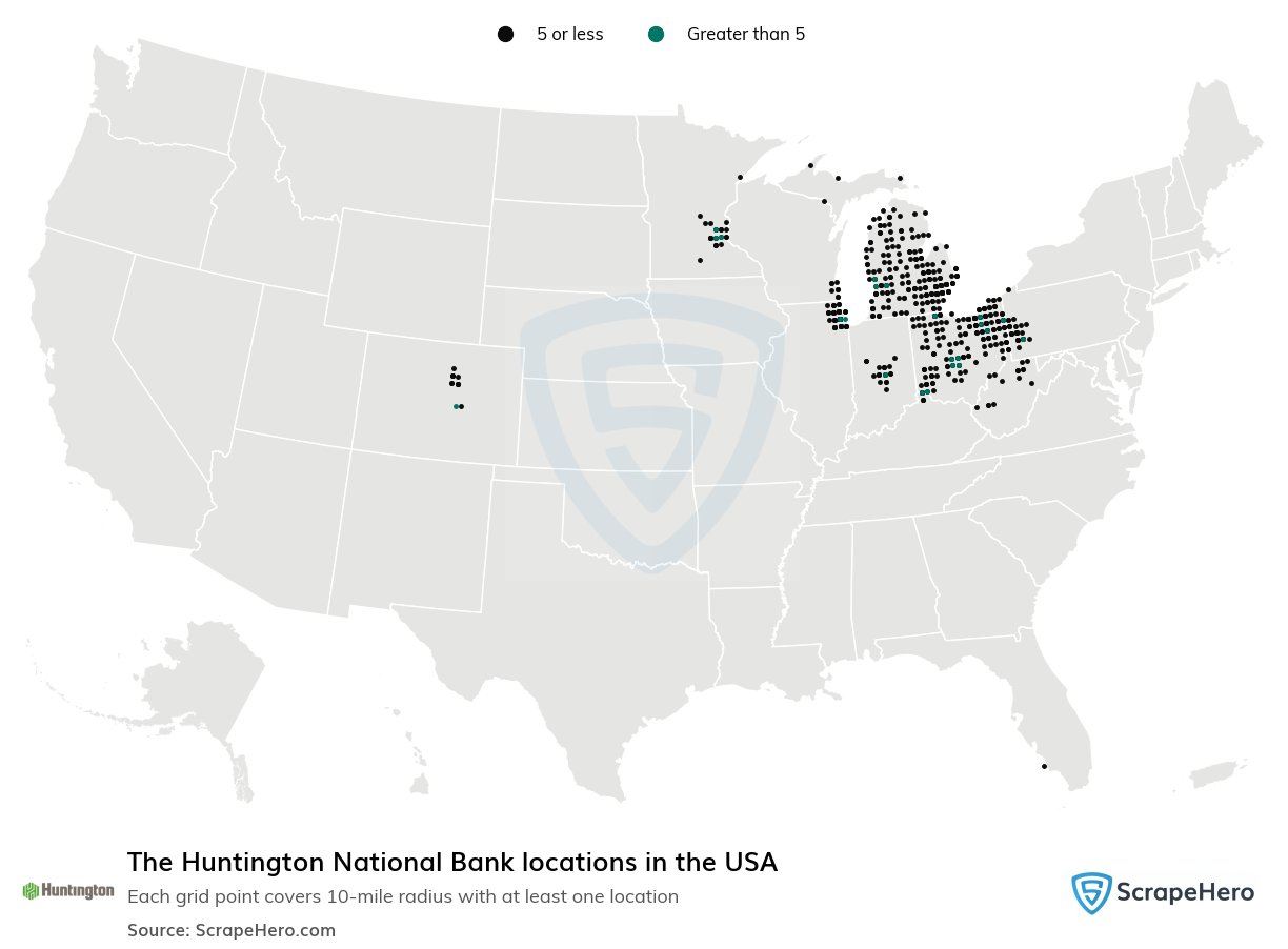 The Huntington National Bank locations