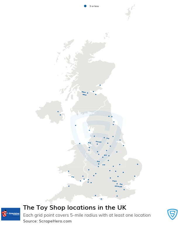 The Toy Shop store locations