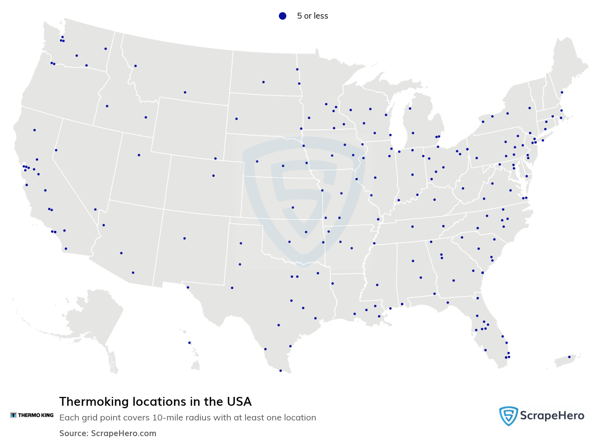 Thermoking locations