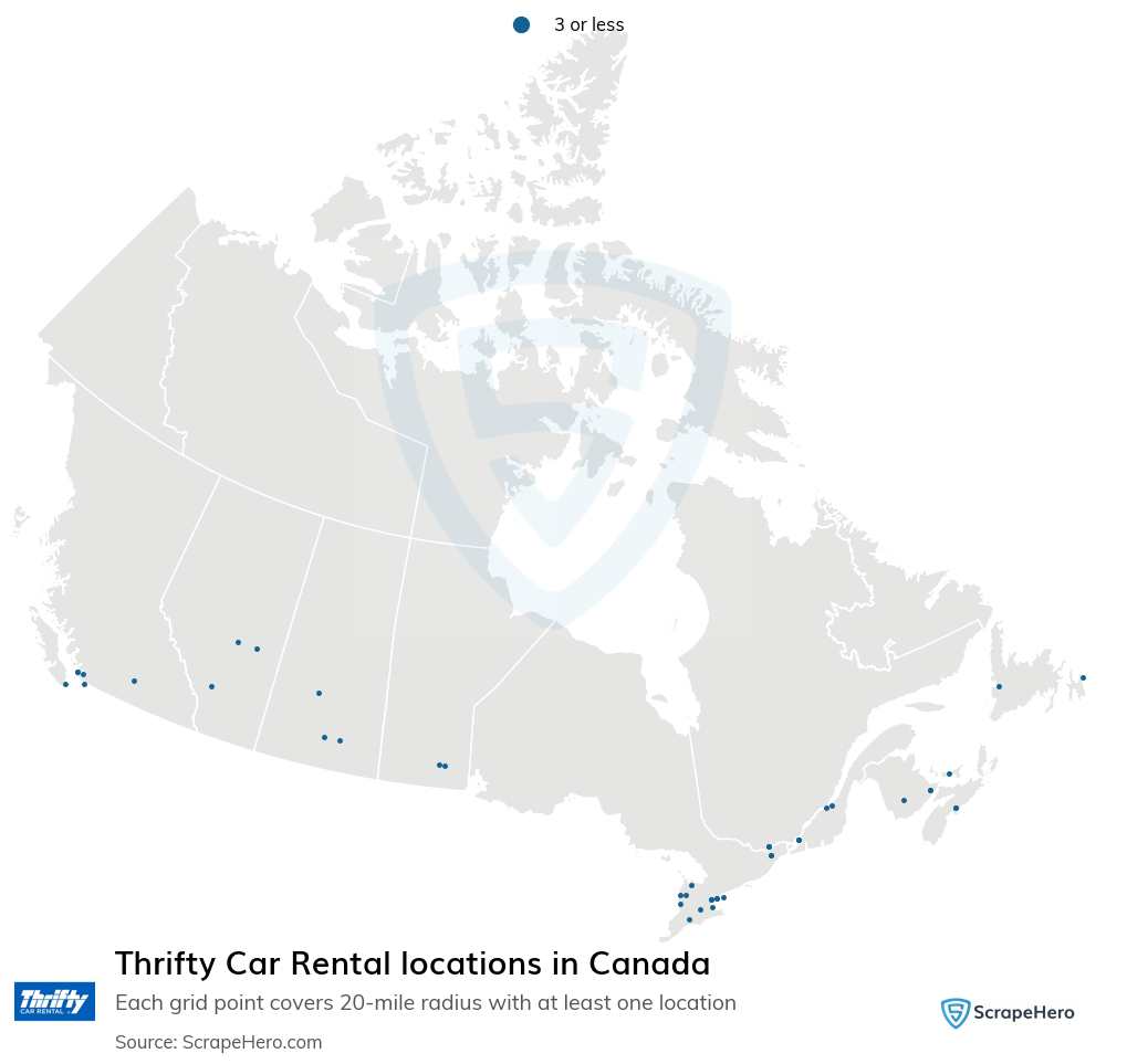 Thrifty Car Rental dealer locations