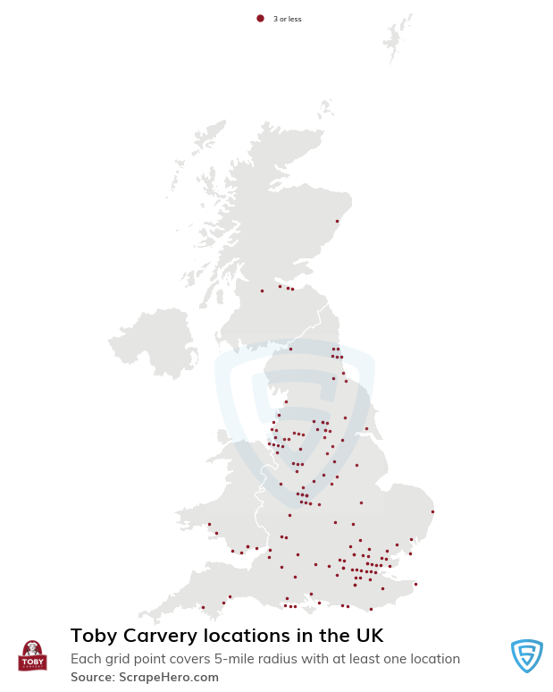 Toby Carvery restaurant locations